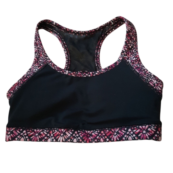 Gaiam XS Women's Black and Pink Sports Bra - Picture 6 of 9